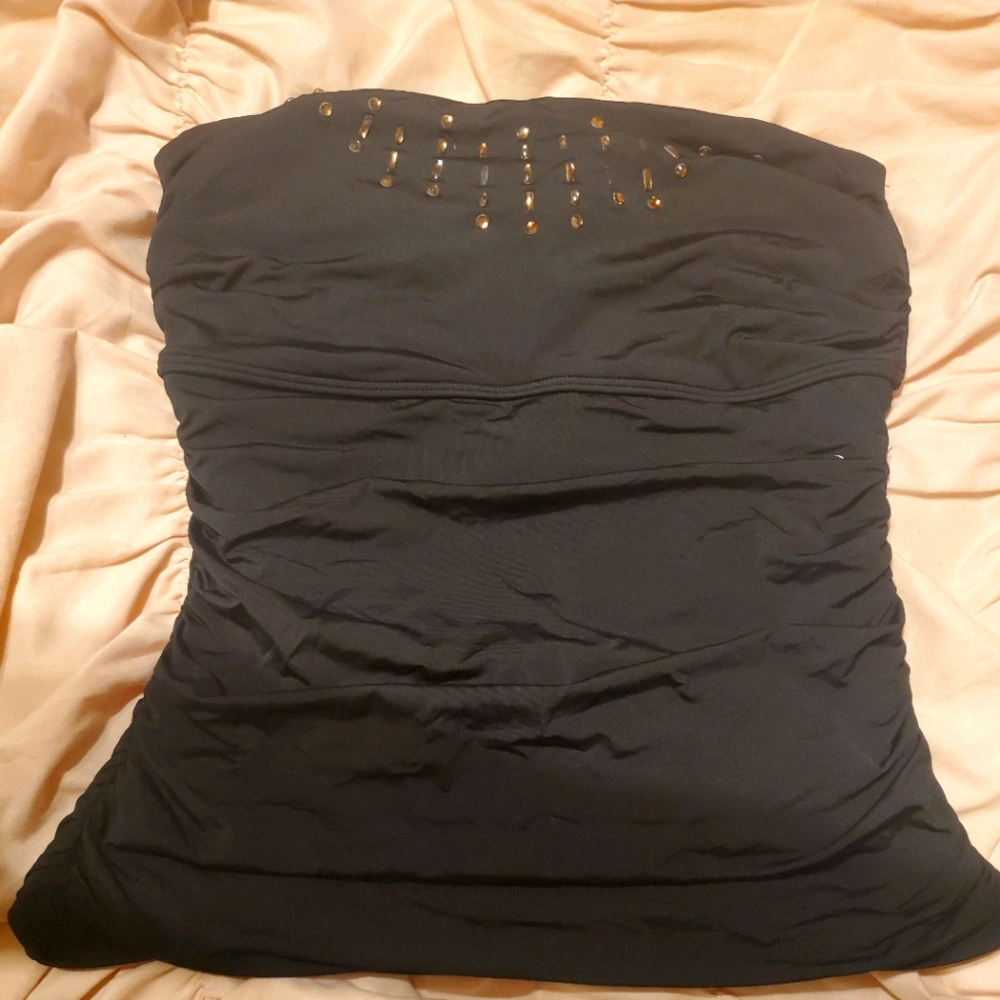 Black tube swim top 36D/DD
